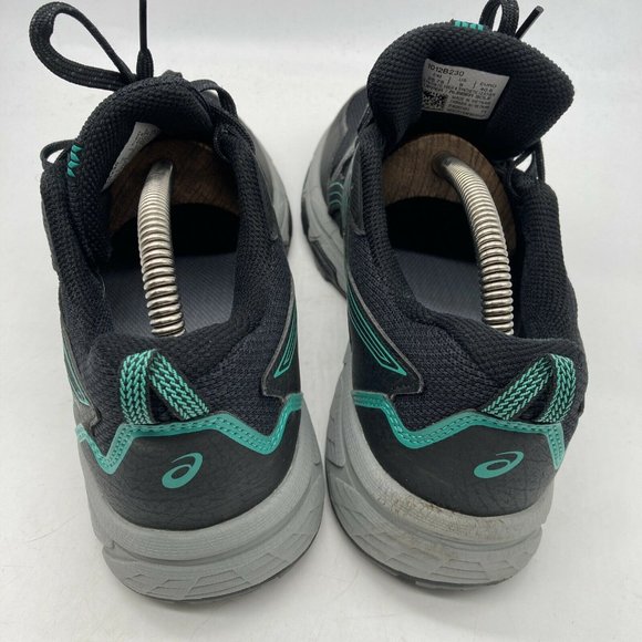 Asics Gel Venture 8 Womens Hiking Trail Running Shoes Black Blue Size 9 EU 40.5 - Picture 6 of 11